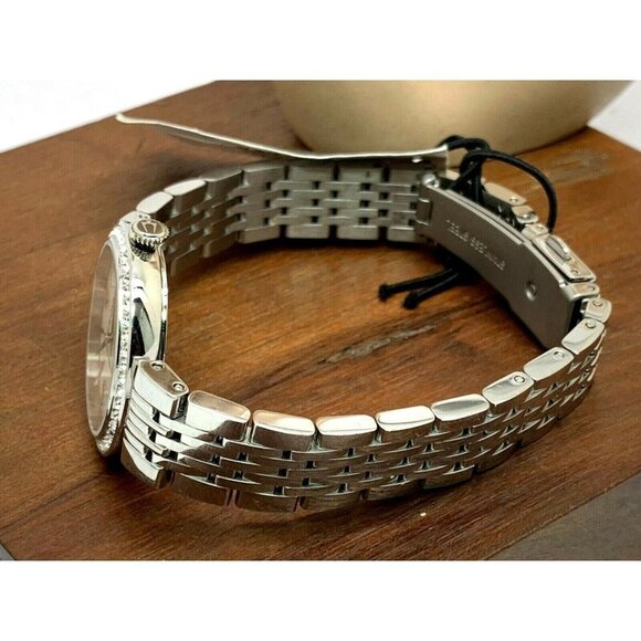 Bulova Women's Watch 96X149 Crystals Mother of Pearl White Dial Silver S… - Picture 8 of 13